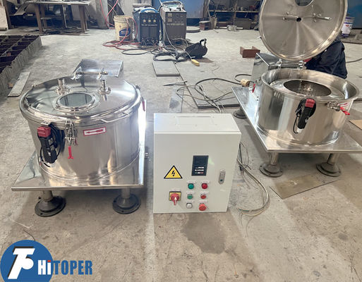Platform Base Centrifuge Stainless Steel Table Top Separator with 20L Volume Drum and Flip Shell for Pilot Phase Material Processing