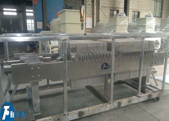 Stainless Steel Plate and Frame Filter Press Featuring High Strength Frame and Acid Alkali Resistant Filter Plates for Industrial (Endüstriyel için yüksek dayanıklılıklı çerçeve ve asit alkaliye dirençli filtre plakaları bulunan paslanmaz çelik plaka ve çerçeve filtresi presleri)